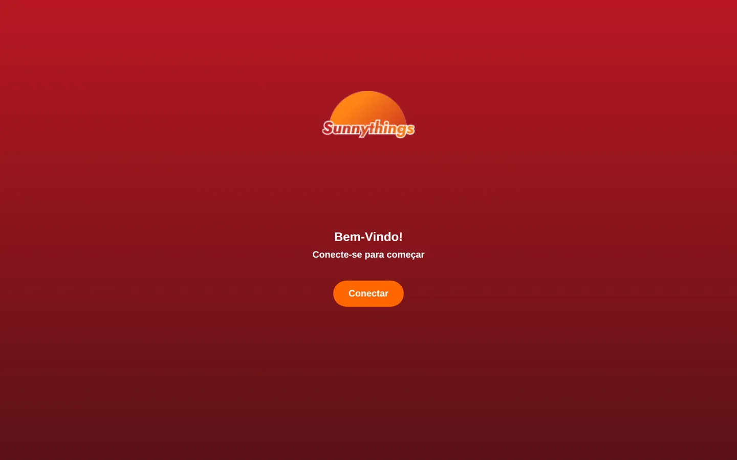 Captura da tela inicial de SunnyThings